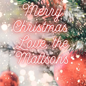 Editable Digital Christmas Cards: Canva Template