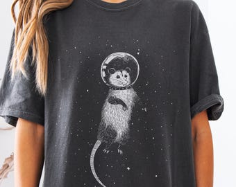 Camiseta gráfica vintage de zarigüeya – Camiseta retro con zarigüeya dibujada a mano para fanáticos de los animales con gustos peculiares
