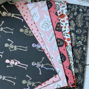 6 Halloween Envelopes | Snail Mail | Pen Pal Mail | Fall Themed | Envies | 8x5.5 Envelopes | Self Seal Envelopes | Self Sealing Envelopes