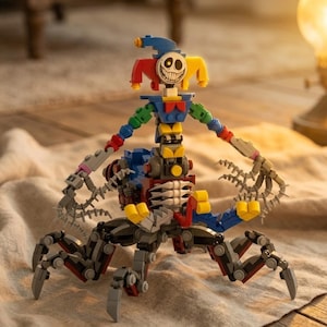 Prototipo Bobble Game Time 5 Joker Spider Figura de construcción de bloques para armar, modelo de adorno, juguete hecho a mano, regalo para fanáticos de los juegos