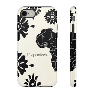 Funda para teléfono Afro Bloom: elegante diseño envolvente 3D con protección robusta