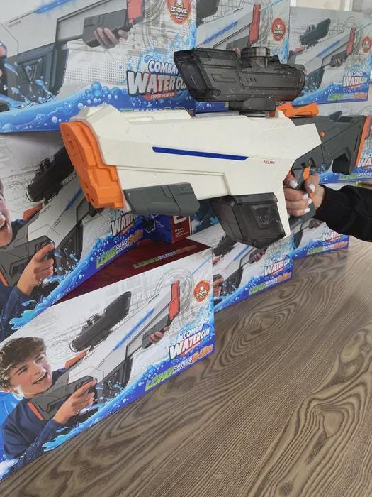 Electric Water Gun for Kids & Adults – Long Range 32ft | Automatic High-Power Water Blaster Toy