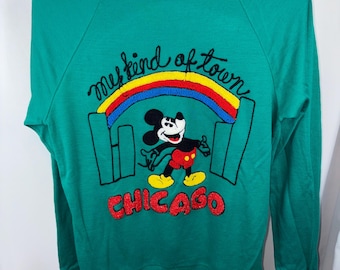 Vintage SUNDAY COMICS Mickey Mouse “My Kind of Town”  sweatshirt