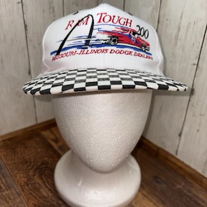 Vtg Ram Tough 200 Truck Series Race Missouri-Illinois Dodge Dealers Snapback Hat