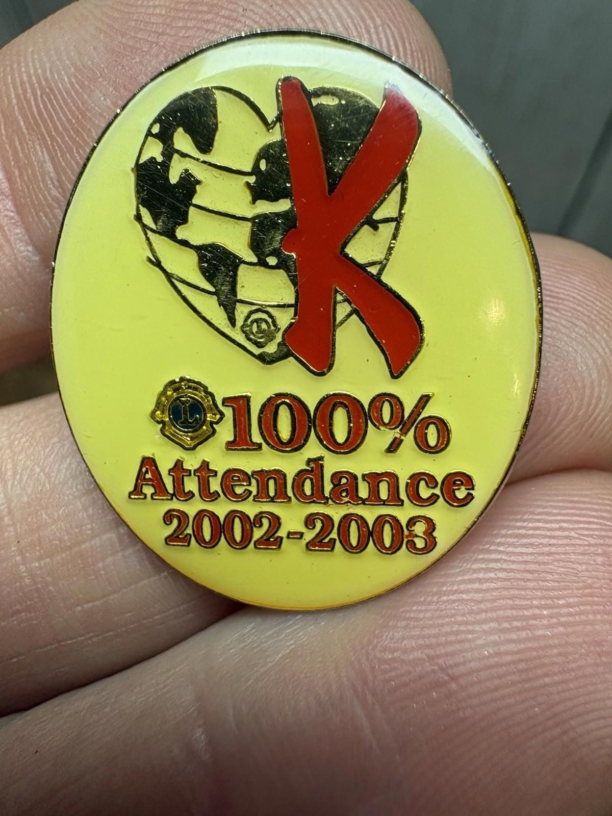 Lions Attendance Pin - Etsy