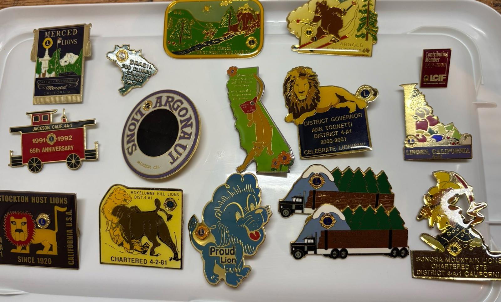 Lions club lapel pin - Etsy 日本