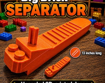 3D Printed Lego-Inspired Brick Seperator | 13 inches long