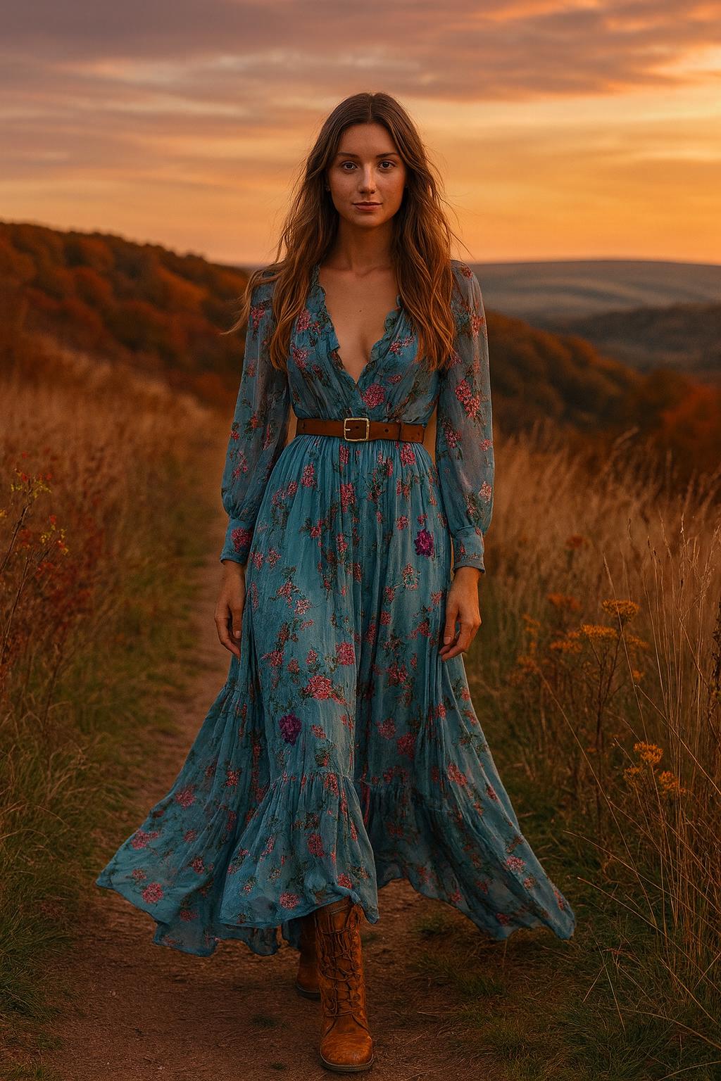 Vestido de invitada boda boho México