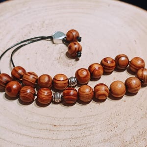 23 olive tree worry beads, wooden komboloi, relaxation gift for pappou, stress relief gift, eco friendly present, Greek souvenir, home decor