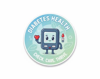 Diabetes Awareness Sticker | Blue Circle Insulin Reminder