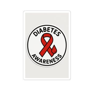 Diabetes Awareness Kiss-Cut Stickers, Health Advocacy Decals, Gift for Diabetics, Awareness Campaign Stickers, Support Stickers