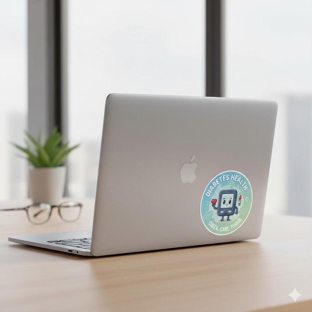 Diabetes Awareness Sticker | Blue Circle Insulin Reminder - Etsy