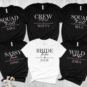 Personalised Hen Party T Shirts, Team Bride T Shirt, Hen Party Shirt, Hen Do, Bachelorette Party Shirt, Bachelorette Shirt, B-Ride