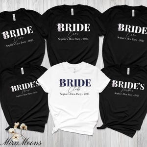 Personalised Hen Party T Shirts, Team Bride T Shirt, Hen Party Shirt, Hen Do, Bachelorette Party Shirt, Bachelorette Shirt, Flower Bride