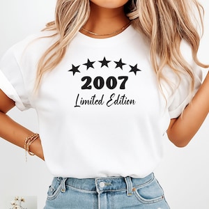 18th Birthday T-Shirt , Limited Edition Top , 2007 Tshirt , 18 Years Old Present , Branded , For Him , For Her , Present , Delight demo.
