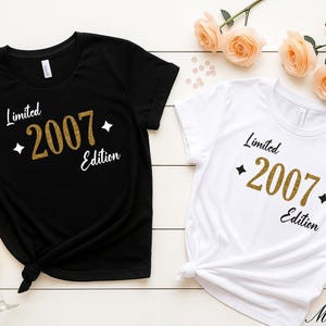 18th Birthday T-Shirt , Limited Edition Top , 2007 Tshirt , 18 Years Old Present , Branded , For Him , For Her , Present , Gloucester Demo