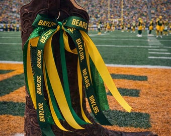 College Gameday Boot Bow: Detachable Accessory Clip. Sold in a set of 2.
