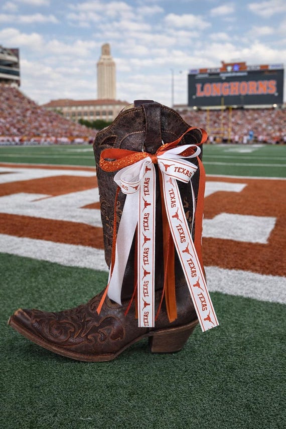 College Boot Bows. Can be customized. Sold in a set of 2