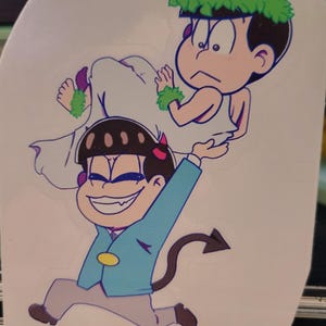Got Him! (Large Osomatsu sticker)