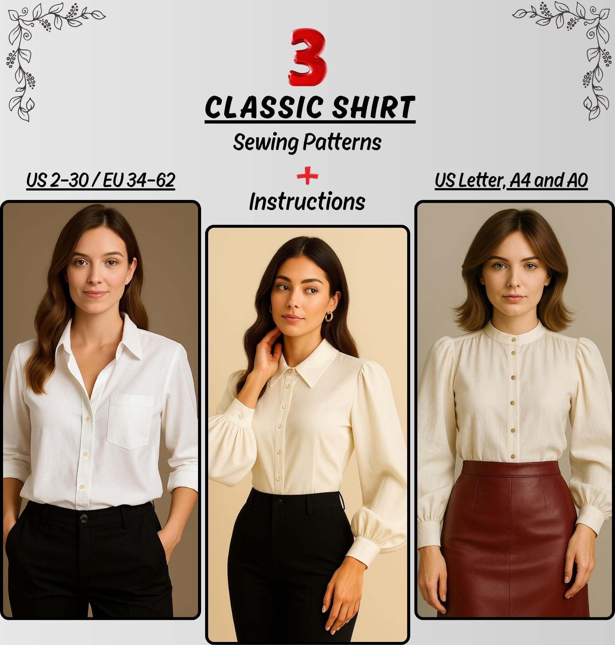 Cartamodello blusa Italia