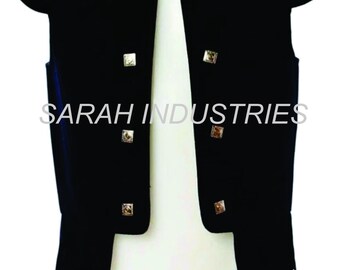 Piper New Men's Jacobite Chieftain Vest, sheriffmuir Jackets Scottish highland