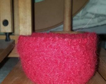 Bol en laine feutrée fait maison, Rangement, Bol en laine fait maison, Bol en laine feutrée fait main, Bol en laine fait main