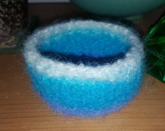 Bol en laine feutrée fait maison, Petit bol, Rangement, Bol en laine fait maison, Bol en laine feutrée fait main, Bol en laine fait main