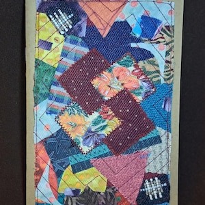 Diario de collage reciclado hecho a mano, cuaderno de collage reciclado, truco de cartas