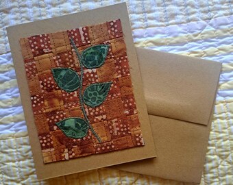 Carte matelassée, motif abstrait