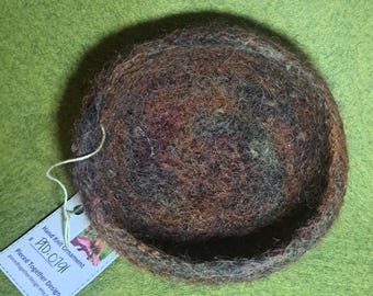 Bol en laine feutrée fait maison, Rangement, Bol en laine fait maison, Bol en laine feutrée fait main, Bol en laine fait main