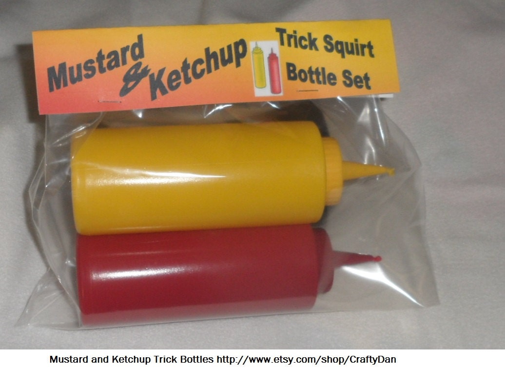 Trick Mustard and Ketchup Bottles - the Classic Gag - Etsy