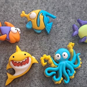 Ocean Shark and Friends Croc Charms