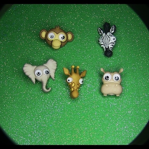 Funny Googly Eyed Animal Charms for Croc Shoes - With Moveable Eyes