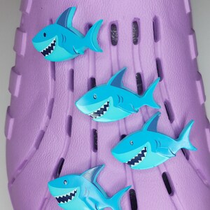 Happy Shark Charms for Croc Shoes