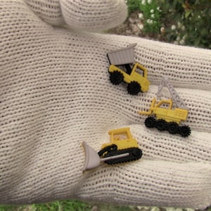 Construction Trucks Croc Shoe Charms Set