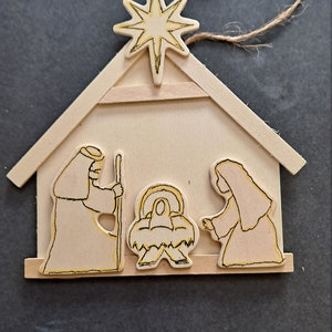 Wood Nativity Craft Kit