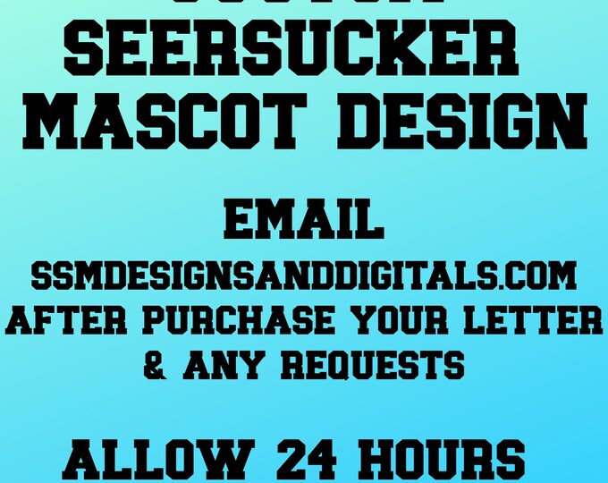 Custom Seersucker for Mascot Design
