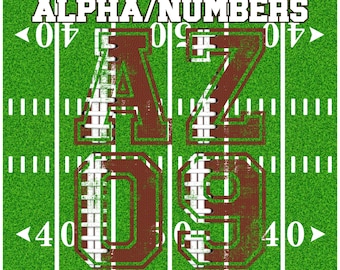 Football Alpha & Numbers