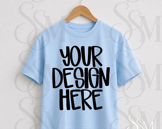 Boxy Tee Mockup: PNG, 300 DPI Transparent Background