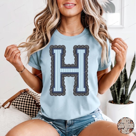 Seersucker “H” w/Lace