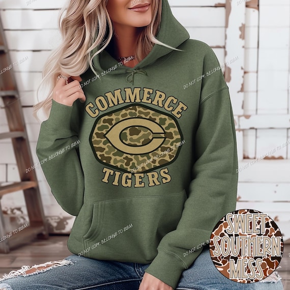 Commerce Tigers Camo Mascot