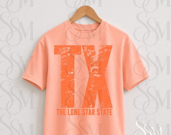 Texas TX Lone Star State Graphic T-Shirt (PNG Digital Download)
