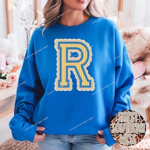 Seersucker “R” w/Lace