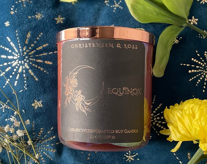 Equinox Candle - Multiple Sizes (Light Citrus with a bit of Spice)