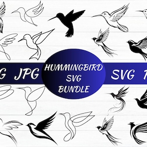 Hummingbird SVG, Bird Svg, Flying Bird Svg, Hummingbird Cricut, Bird Clip Art, Hummingbird Clipart, Cut Files for Cricut, Bird Silhouette