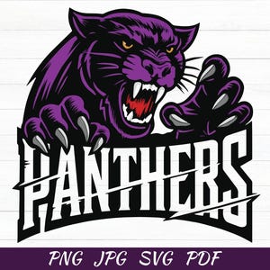 Panthers Svg - Panther Shirt Svg - Panthers Clipart - School Spirit Panther Mascot - Panther Shirt Png -  Panther Spirit - Sports Team Logo