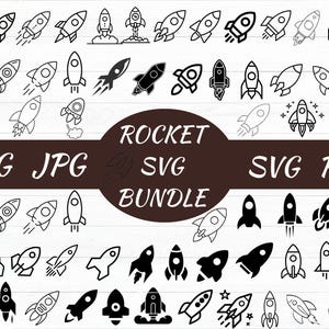 Rocket SVG Bundle, Rocket PDF, Rocket JPG, Rocket png, , Rocket vector, Rocket cut files, Spaceship svg, Space Shuttle svg, Rocket Ship svg