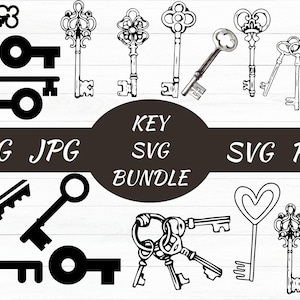 Key SVG, Key Clipart, Keys Svg Bundle, Magic Key Svg, Vintage Key Svg, Lock Svg, Key Lock Clipart, Key Vector, Key Cut File, Key Silhouette