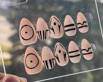 Anime Press On Nails (JJK)- Handmade Custom Nails