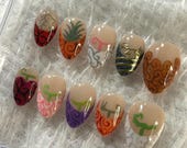Devil Fruit Press on Nails- French Tip - Etsy